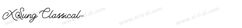 XSung Classical字体转换